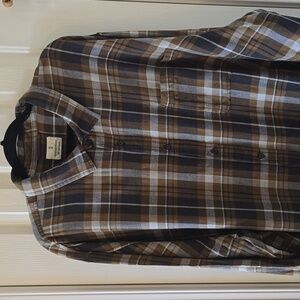 MUTUAL WEAVE MEN'S BIG & TALL GREEN PLAID LONG SLEEVE FLANNEL SHIRT SIZE 3XLT